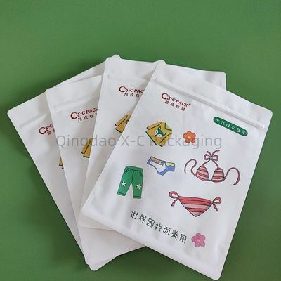 comprare Imballaggio di sacchetti di carta di cotone rettangolare con ziplock 10 colori stampati su misura online manufacture