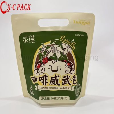 comprare Custom New Design Plastic Mylar Stand Up Pouch Diamante Forma Sacchetto di imballaggio di chicchi di caffè online manufacture