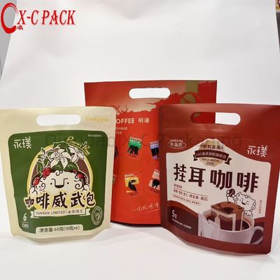 comprare Sacchetti da caffè con valvola nero di alta barriera foglio di alluminio fondo piatto in piedi vuoto Scatola di caffè online manufacture