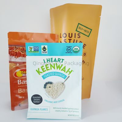 Sacchetto di imballaggio in piedi laminato con stampa a gravatura, di qualità alimentare e lucido