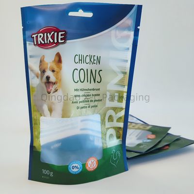Tasca Stand Up personalizzata ricompostabile, compostabile, stampata digitalmente, con cerniera, con imballaggio per animali domestici