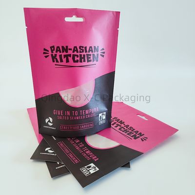 Biodegradabile su misura sacchetti in piedi imballaggio alimentare resistente all'acqua zip lock Doypack