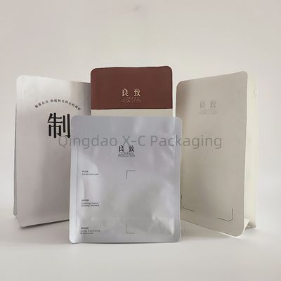 Sacchetto di sigillamento laterale a fondo piatto 8 sacchetto di sigillamento termico in plastica con zip lock valvola unidirezionale