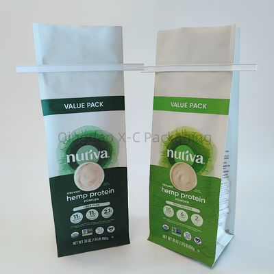 OEM 8 sacchetto di sigillo laterale ricapribile con guarnizione laterale cerniera quadrata guarnizione inferiore