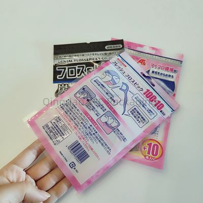 Acquisto di alimenti 3 Side Seal Bags Custom Dent Aligners Bag Packaging Flat Ziplock Sachet riutilizzabile