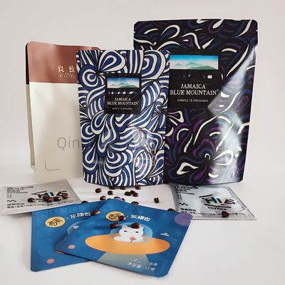 10 colori stampati personalizzati imballaggio di sacchetti di plastica personalizzati per alimenti per animali domestici caffè