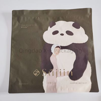 Borsa di carta Kraft marrone personalizzata in rotolo Logo personalizzato stampato per il trasporto