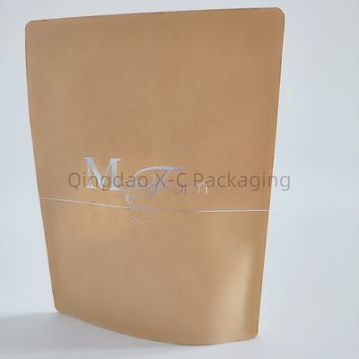 Borsa di carta kraft facile da riempire e riutilizzabile, borse di carta marrone personalizzate
