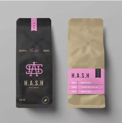 Uso alimentare con spezie Fogli di alluminio personalizzati Borsa di carta Kraft con maniglie