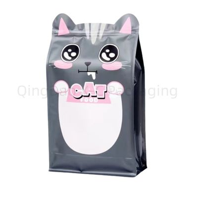 Acqua per animali da compagnia Bottom quadrato sacchetto di plastica per mangimi con cerniera Disposable Disposable Custom Design