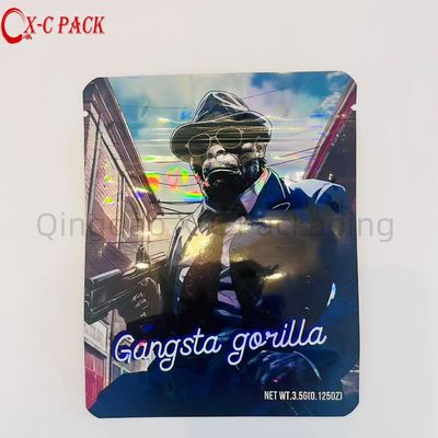 Custom stampato commestibile riutilizzabile 3.5g Mylar sacca cerniera lucchetto caramelle imballaggio di plastica carta di alluminio sacca sigillata cerniera