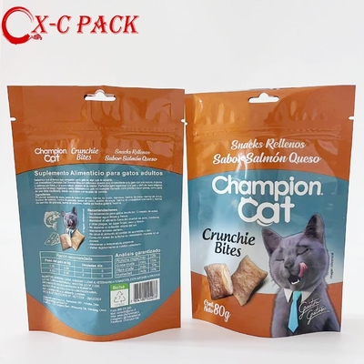 Campione gratuito Custom Made Risalabile Chiusura a cerniera Cane Tartaruga Gatto Prelibatezze Snack Packaging Pet Food Packaging Bag